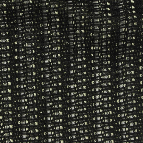 Jacquard Cotton Polyester Warp Knit Fabric, 220 gsm, 160 cm — Black