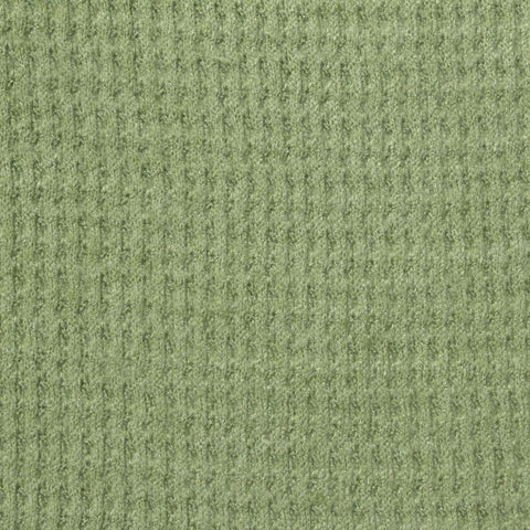 Jacquard Viscose Polyester Blend Stretch Rib Knit Fabric, 250 gsm, 170 cm — Green