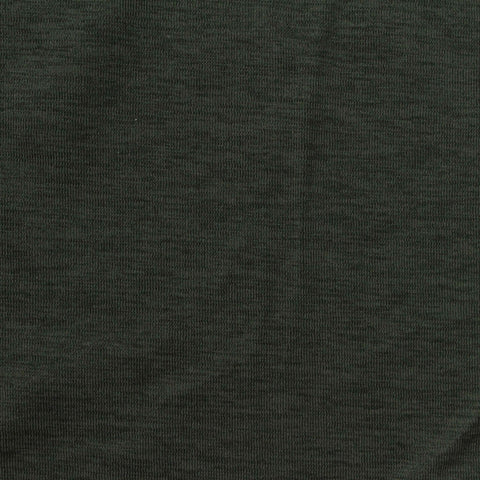 Dark Green Marl Jersey Knit, Polyester, 215 gsm