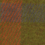Olive Bold-Plaid Jacquard, Poly-Viscose — texture