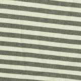Grey Horizontal-Stripe Rib Knit, Poly-Viscose