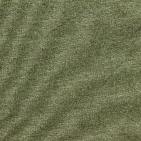 Heathered Green Marl Jersey Knit, Poly-Viscose