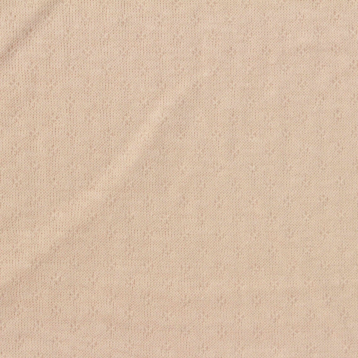 Light Beige Tone-on-Tone Diamond Interlock Knit, Cotton