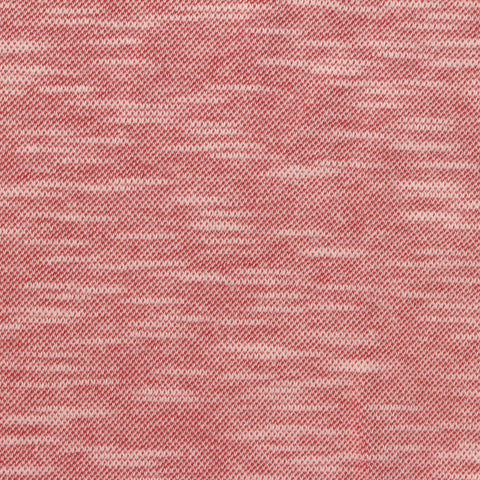 Red Marl Piqué Knit, Cotton-Poly