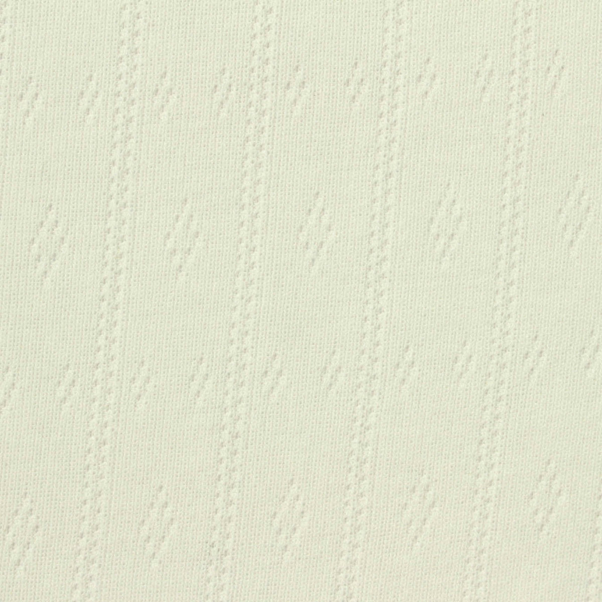 Off-White Vertical-Diamond Pointelle Knit, Poly-Viscose, 235 gsm