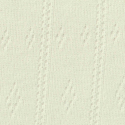 Off-White Vertical-Diamond Pointelle Knit, Poly-Viscose, 235 gsm