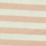 Peach Horizontal-Stripe Piqué Knit, Cotton-Poly — texture