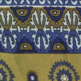 Blue Horizontal-Band Jersey Knit, Cotton-Viscose — texture