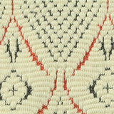 Cream Diamond Interlock Knit, Cotton-Poly — texture