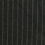 White Vertical-Pinstripe Interlock Knit, Viscose-Poly