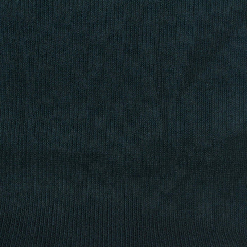 Cotton Stretch Rib Knit Fabric, 285 gsm, 123 cm — Navy