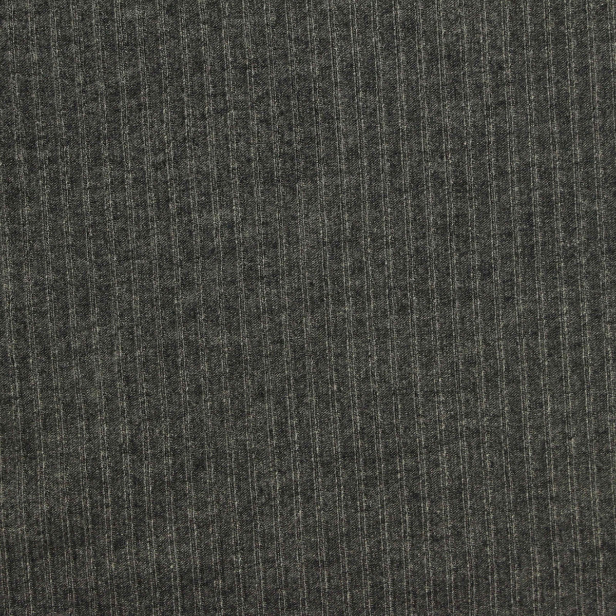 Light Grey Vertical-Stripe Rib Knit, Poly-Viscose