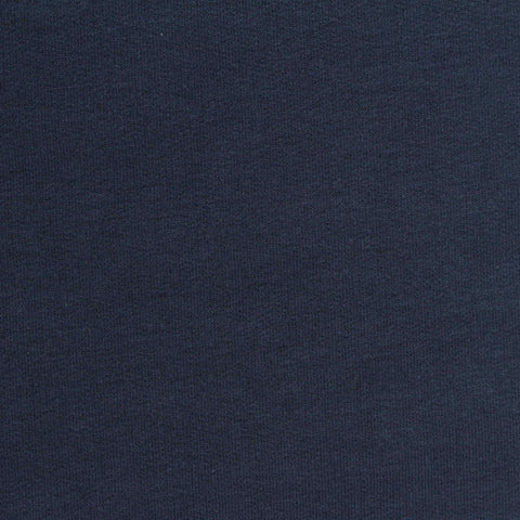 Cotton Tencel Lyocell Stretch French Terry Fabric, 235 gsm, 162 cm — Navy