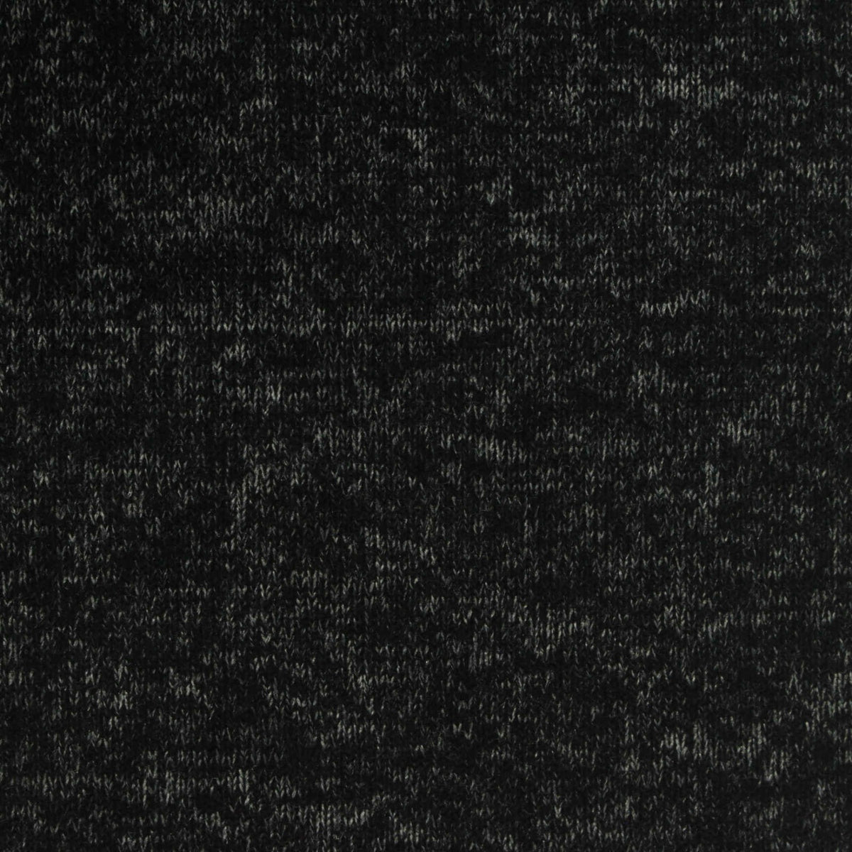 Black Marl Chunky Knit, Viscose-Poly, 204 gsm