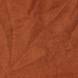 Brushed Polyester Viscose Stretch Chunky Knit Fabric, 200 gsm, 165 cm — Orange