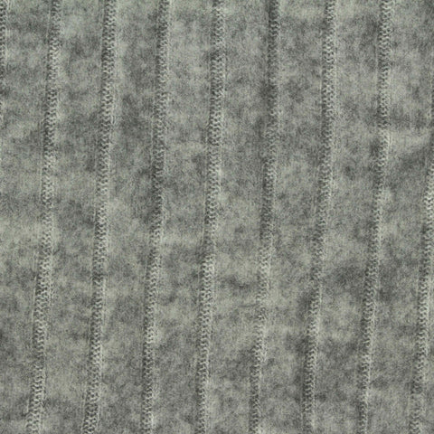 Grey Marl Rib Knit, Poly-Viscose, 230 gsm, 150 cm
