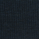 Polyester Cotton Rib Knit Fabric, 207 gsm, 175 cm — Navy