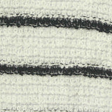 Black Horizontal-Stripe Chunky Knit, Polyester — texture