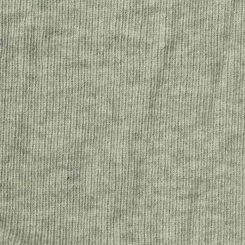 Light Grey-Green Heather Rib Knit, Cotton