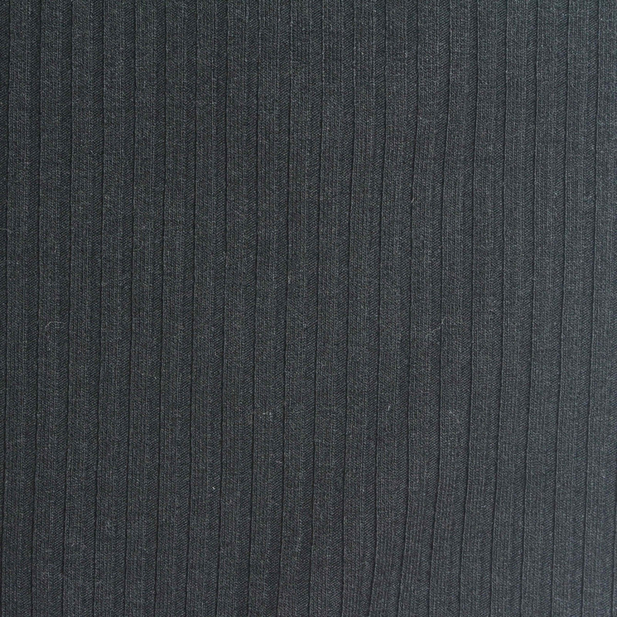 Charcoal Rib Knit, Poly-Viscose