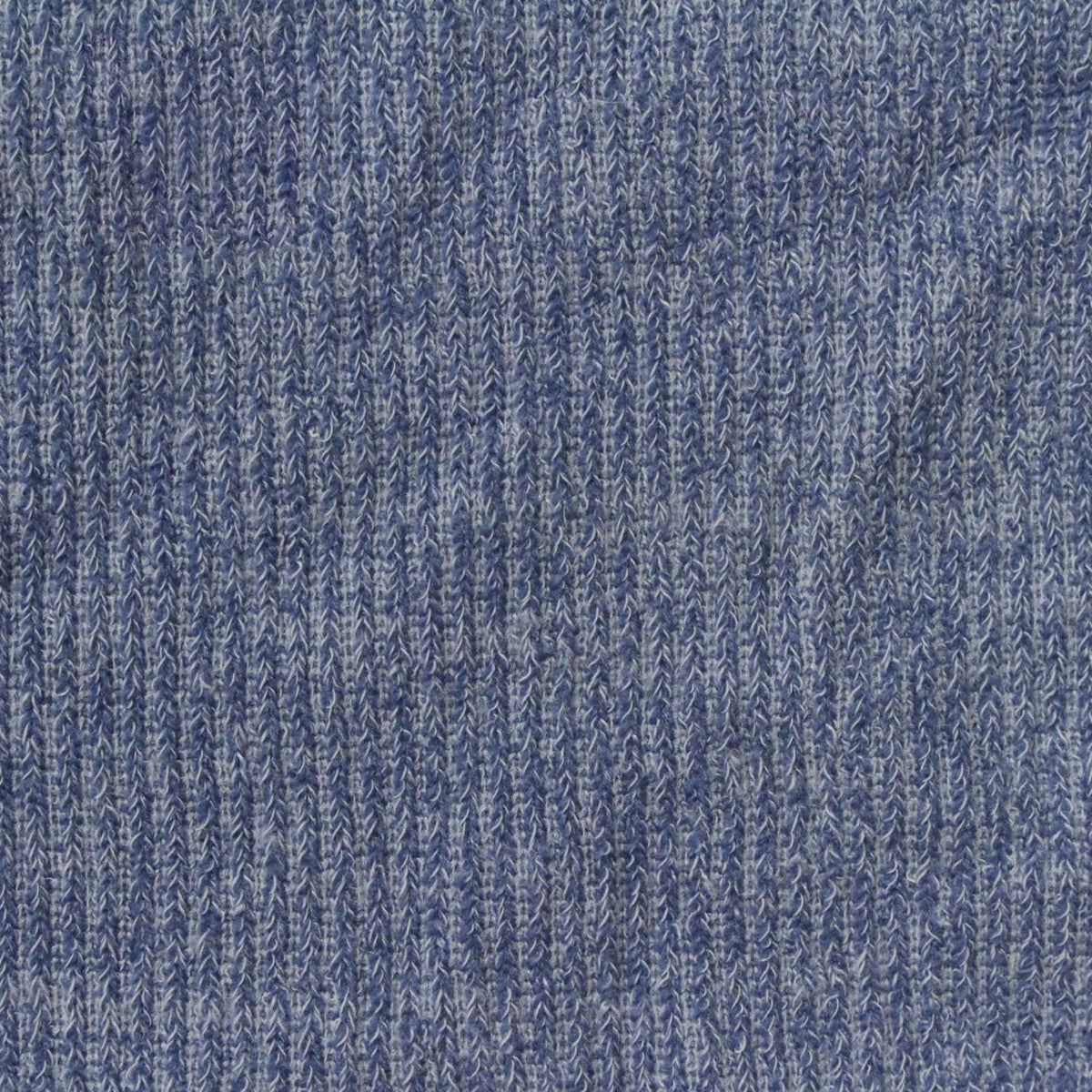 Blue Heathered-Marl Chunky Knit, Polyester, 257 gsm