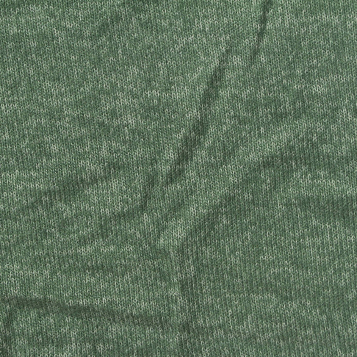 Green Heathered-Marl Chunky Knit, Viscose-Poly, 188 gsm