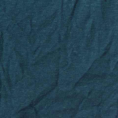 Slub 100% Cotton Jersey Knit Fabric, 163 gsm, 153 cm — Navy