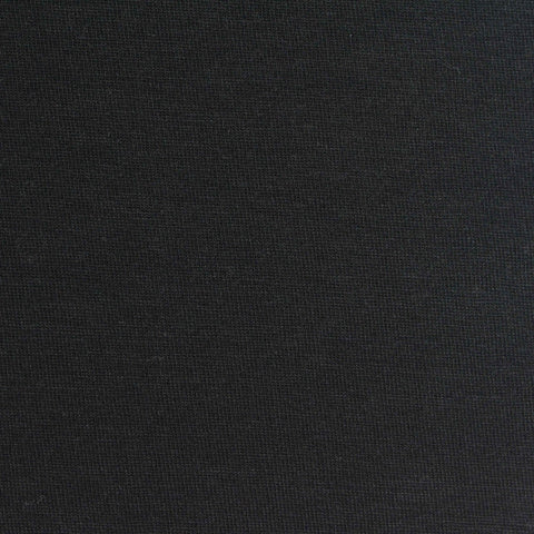 Polyester Stretch Jersey Knit Fabric, 200 gsm, 176 cm — Black
