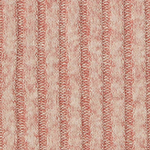 Pink Marl Rib Knit, Viscose-Poly, 165 gsm