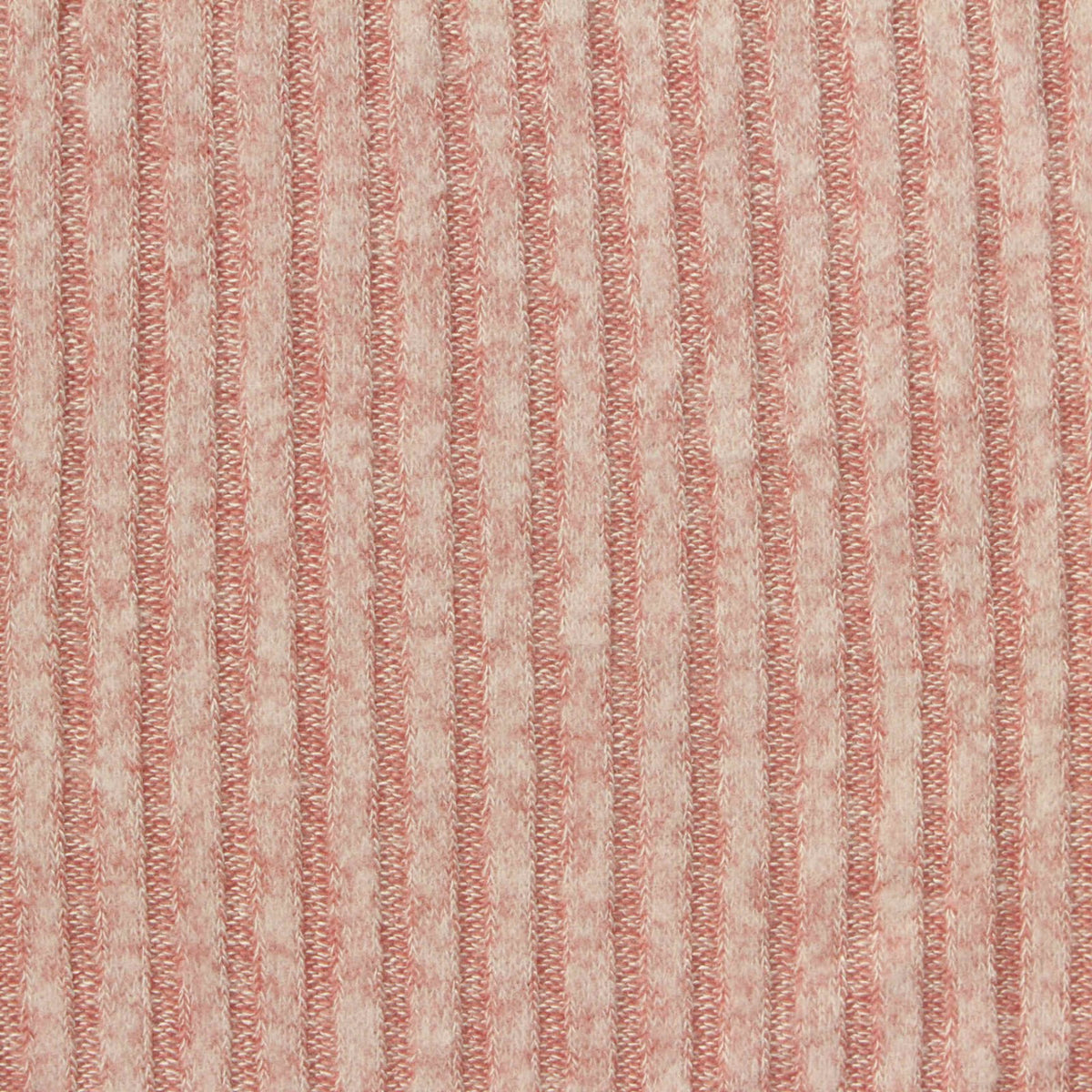 Pink Marl Rib Knit, Viscose-Poly, 165 gsm