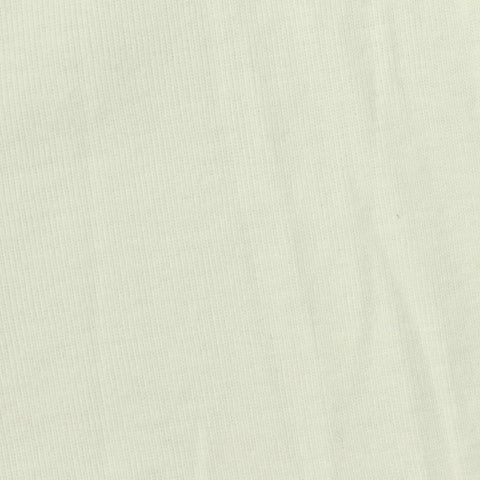 Cotton Polyester Rib Knit Fabric, 184 gsm, 180 cm — White