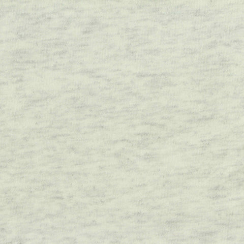 Light Grey Marl French Terry, Cotton-Poly, 225 gsm