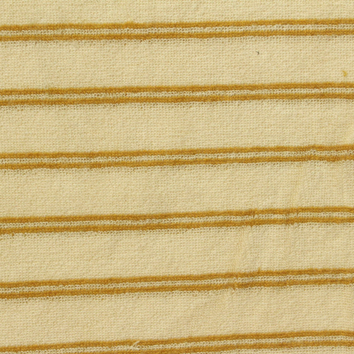 Gold Horizontal-Stripe French Terry, Poly-Viscose