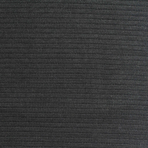 Polyester Viscose Stretch Knit Fabric, 330 gsm, 160 cm — Black