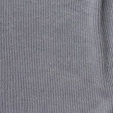 Polyester Viscose Stretch Rib Knit Fabric, 150 gsm, 160 cm — Grey