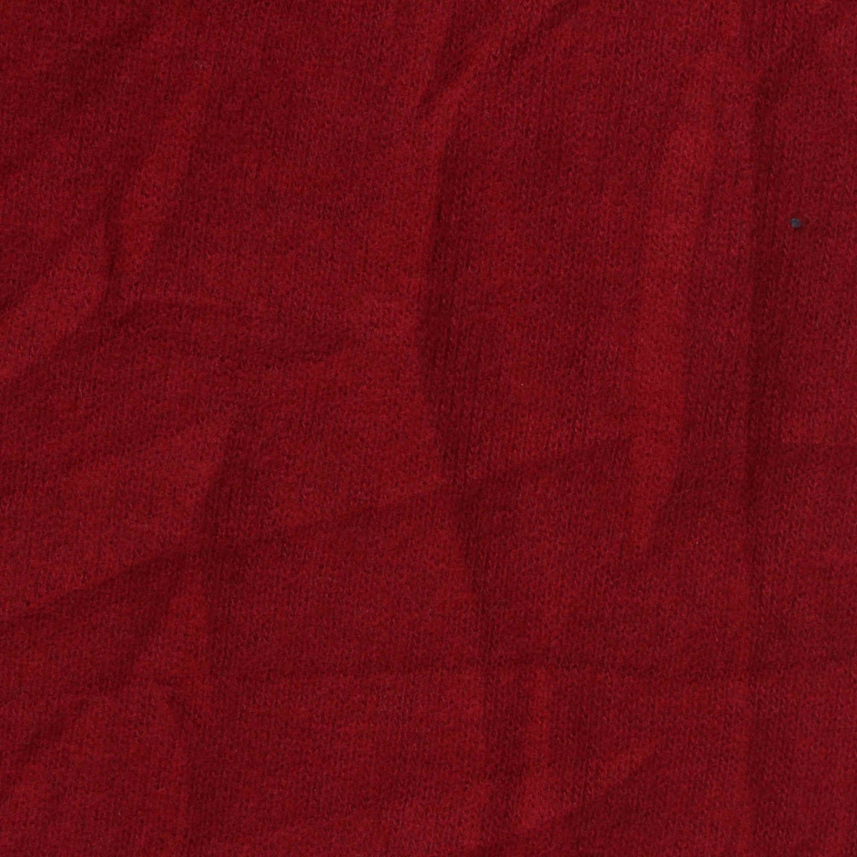 Brushed Polyester Viscose Stretch Chunky Knit Fabric, 189 gsm, 160 cm — Red