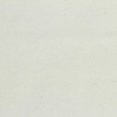 Brushed Polyester French Terry Fabric, 231 gsm, 190 cm — White