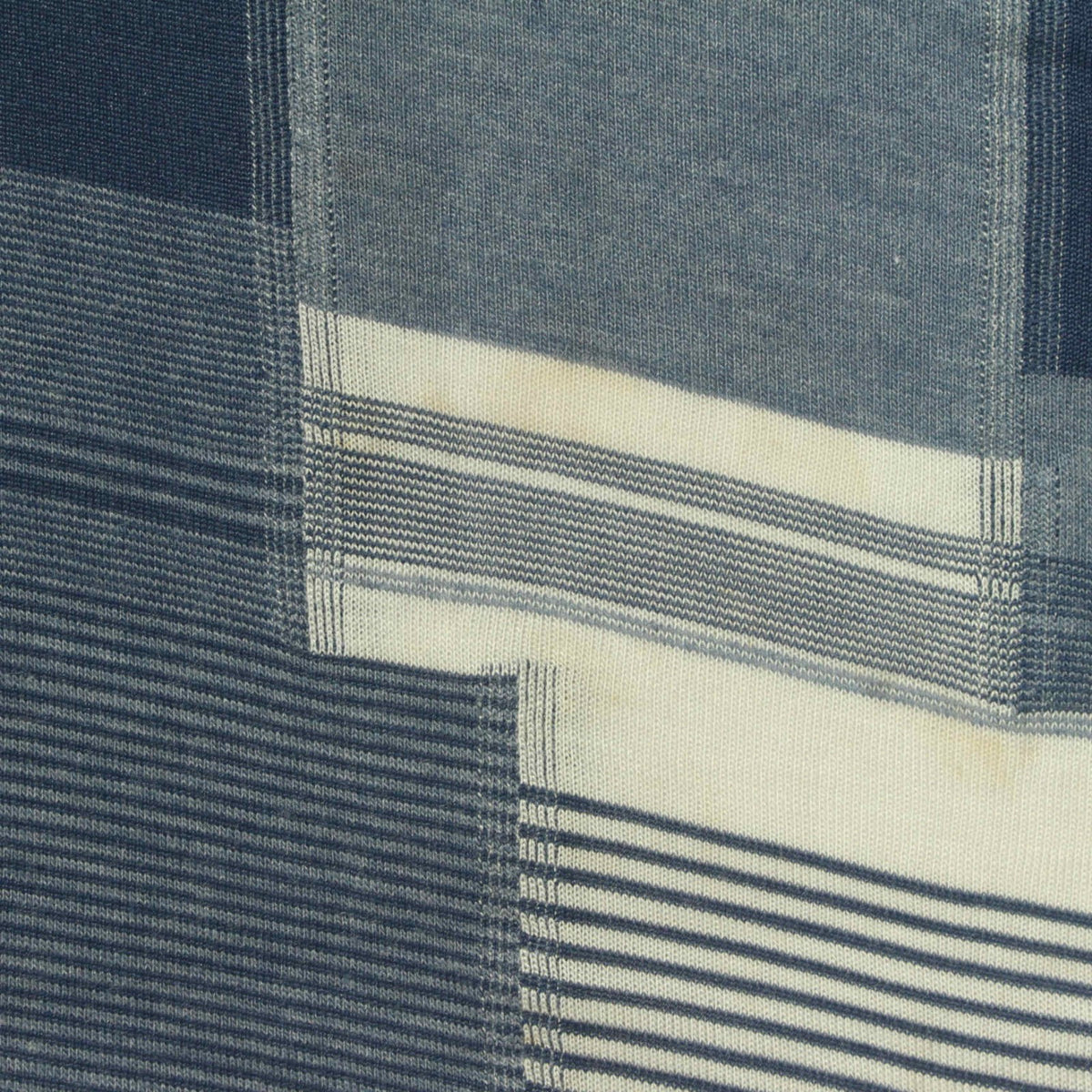 Blue Plaid Jersey Knit, Poly-Viscose