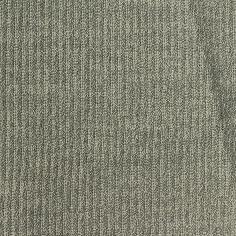 Heather Grey Marl Rib Knit, Polyester, 250 gsm