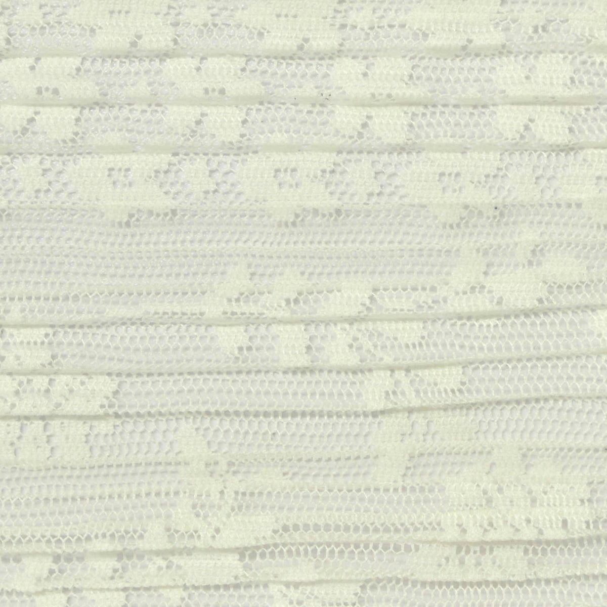 Cream Fine-Floral Warp Knit, Polyester