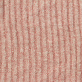 Pink Heathered-Marl Rib Knit, Viscose-Poly