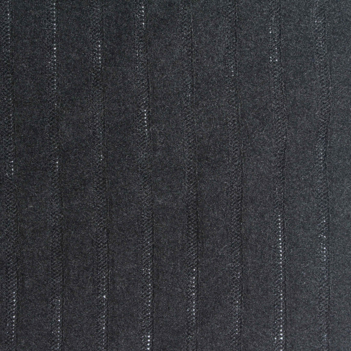 White Vertical-Stripe Rib Knit, Polyester