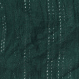 Dark Green Vertical-Eyelet Pointelle Knit, Poly-Cotton