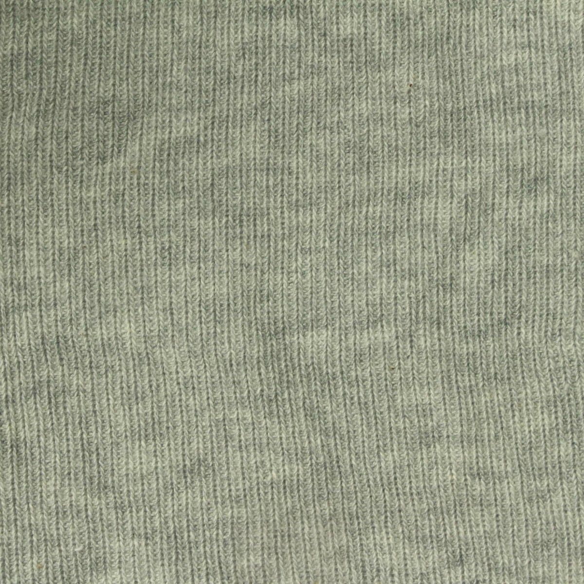 Light Grey Marl Rib Knit, Cotton, 181 gsm