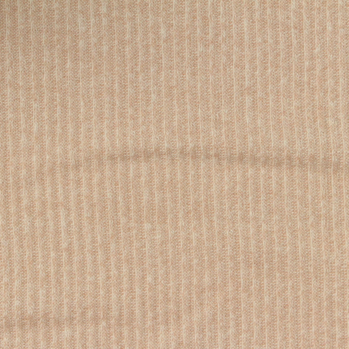 Brushed Viscose Polyester Stretch Rib Knit Fabric, 190 gsm, 150 cm — Beige