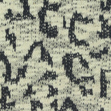 Black Abstract French Terry, Cotton-Poly