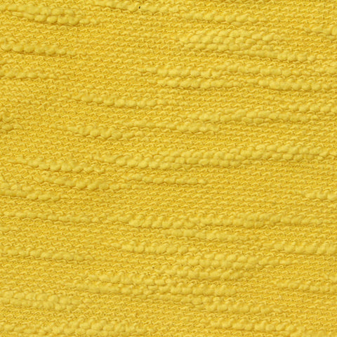Slub Cotton Polyester Stretch French Terry Fabric, 265 gsm, 170 cm — Yellow