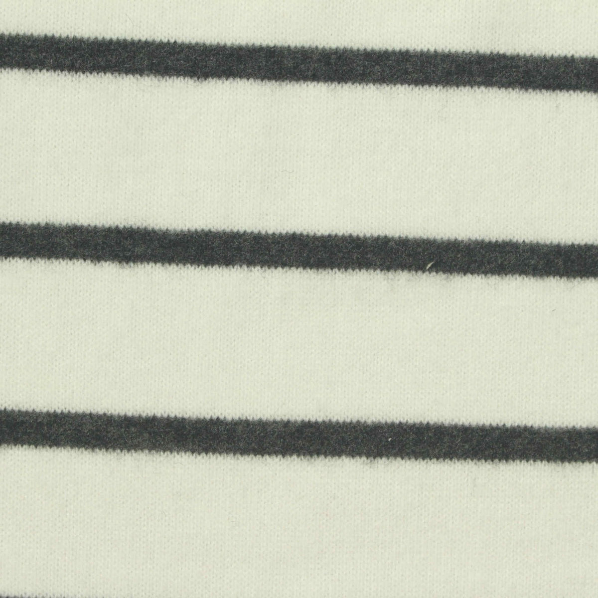 Dark Grey Horizontal-Stripe Chunky Knit, Poly-Viscose, 242 gsm