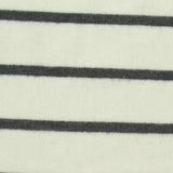Dark Grey Horizontal-Stripe Chunky Knit, Poly-Viscose