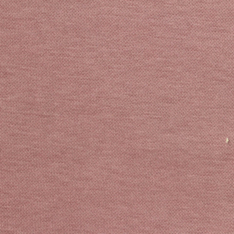 Brushed Polyester Cotton Stretch Knit Fabric, 310 gsm, 170 cm — Pink